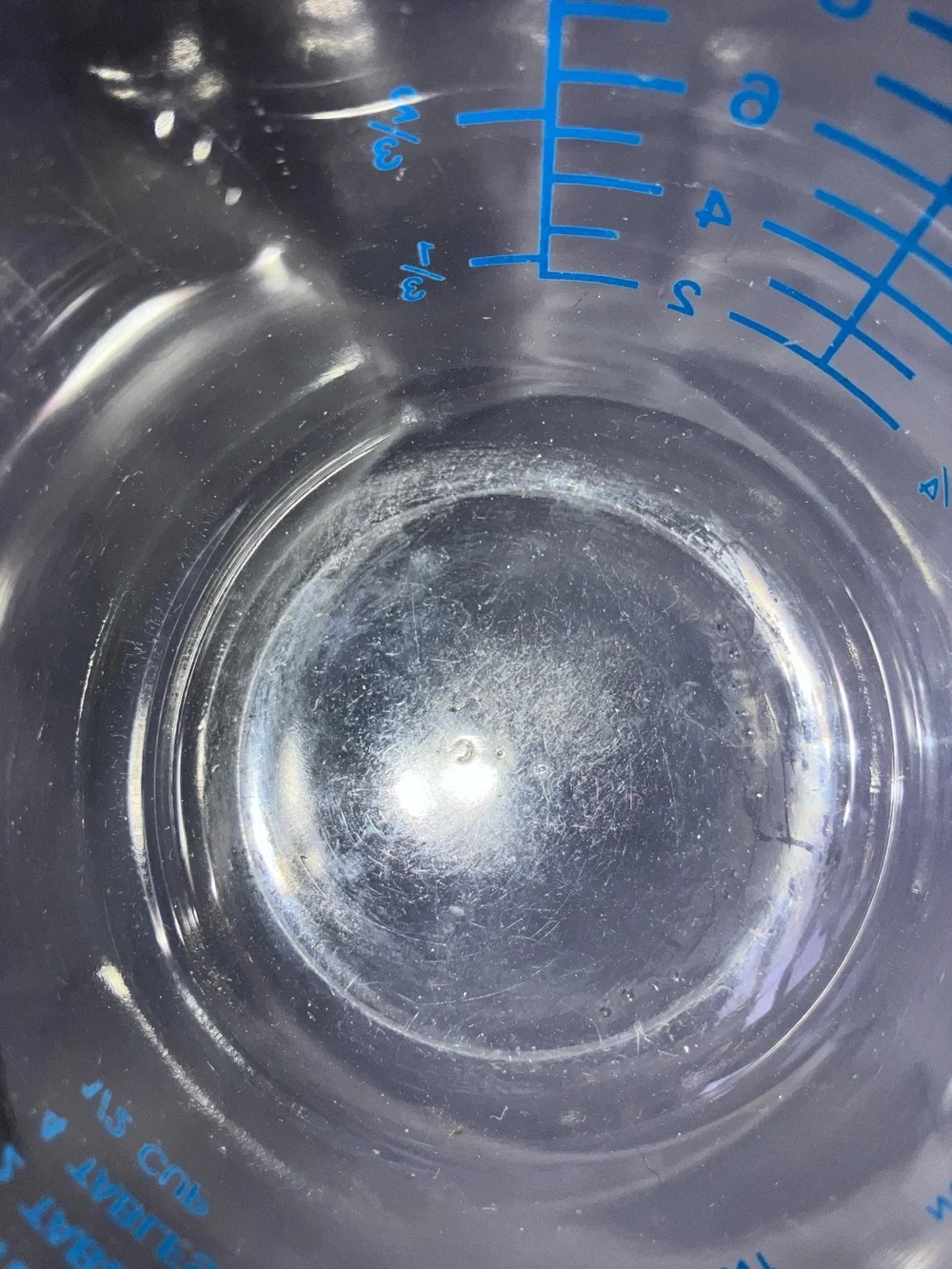 Vintage PYREX Glass Measuring‎ Cup with Blue Markings Patent Pending Model 80’s